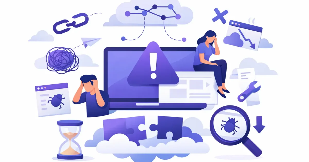 9 errores comunes en proyectos web